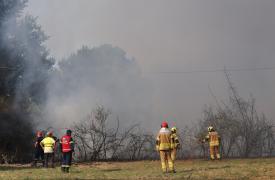 Καλύτερη εικόνα της φωτιάς στη Χαλκιδική - Μάχη με διάσπαρτες εστίες