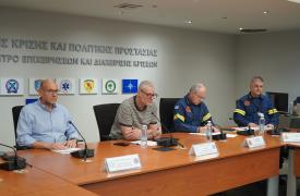 Συνεδρίαση της Επιτροπής Εκτίμησης Κινδύνου για τους ισχυρούς ανέμους και τις υψηλές θερμοκρασίες