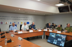 Τουρνάς: «Ιδιαίτερα δύσκολες οι συνθήκες - Αναδιάταξη και ενίσχυση των δυνάμεων λόγω των ισχυρών ανέμων»