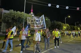 Πορεία ενστόλων στη Θεσσαλονίκη ενόψει ΔΕΘ
