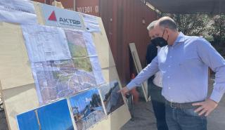 Επίσκεψη Καραγιάννη στα έργα αποκατάστασης κατολισθητικών φαινομένων στην Κρήτη