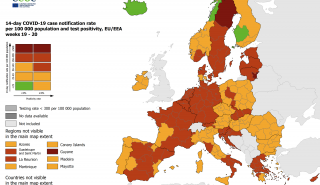 ECDC: Στο «πορτοκαλί» του επιδημιολογικού χάρτη οι περισσότερες περιοχές της Ελλάδας 