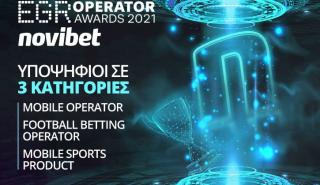 Novibet: Τρεις Υποψηφιότητες στα EGR Operator Awards 2021