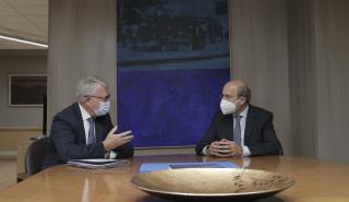 Συνάντηση του Κ. Χατζηδάκη με τον Επίτροπο Απασχόλησης και Κοινωνικών Δικαιωμάτων, Ν. Σμιτ