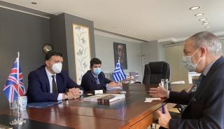 Συνάντηση Κικίλια με Βρετανό πρέσβη: H Διεθνής Έκθεση Τουρισμού World Travel Market στο επίκεντρο