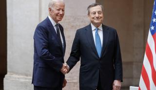 Ντράγκι: Συμφωνία με Μπάιντεν για την ανάγκη ορισμού πλαφόν στην τιμή του αερίου