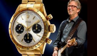 Σε δημοπρασία το σπάνιο χρυσό Rolex Daytona του Eric Clapton για 1,6 εκατ. δολάρια