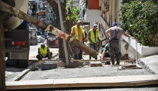 Σε εξέλιξη το μεγάλο έργο ανακατασκευής 410 πεζοδρομίων στο κέντρο και τις γειτονιές της Αθήνας