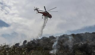 Φωτιά στην εθνική οδό Θεσσαλονίκης – Σερρών