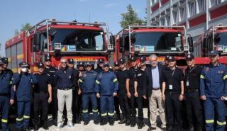 Αποστολή Ρουμάνων πυροσβεστών υποδέχτηκε ο Χρ. Στυλιανίδης