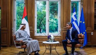 Ανανεώσιμες πηγές ενέργειας και επενδύσεις στη συνάντηση Μητσοτάκη με τον πρόεδρο των ΗΑΕ