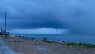 Χαλκιδική: Υδροστρόβιλος σχηματίστηκε το πρωί στο Παλιούρι
