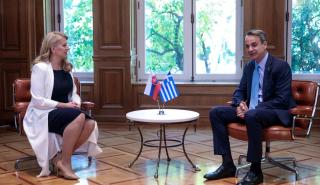 Μητσοτάκης σε Τσαπούτοβα: Έχουμε υποχρέωση να αντιμετωπίσουμε σε ευρωπαϊκό επίπεδο το κόστος της ενέργειας