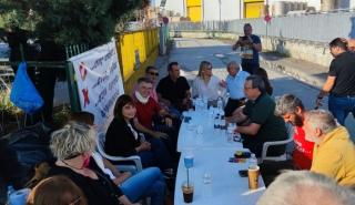 Σβίγκου: Εξέφρασε την αμέριστη υποστήριξη του ΣΥΡΙΖΑ στους απεργούς εργαζόμενους στη «Μαλαματίνα»