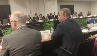Σταϊκούρας στο Eurogroup: Υπέρ του στενότερου συντονισμού πολιτικών μεταξύ Ευρωπαϊκής Ένωσης και ΗΠΑ