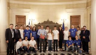 Μητσοτάκης στην Εθνική Ομάδα Μαθητικής Ρομποτικής: «Μας κάνετε υπερήφανους»
