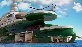 Στην κοιλιά του κήτους - Ένα gigayacht που χωρά υδροπλάνα, ελικόπτερα, SUV και υποβρύχια