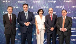 IONIAN: Εγκαινιάστηκε το υπερσύγχρονο σύστημα οπτικών ινών της Islalink που συνδέει Ελλάδα και Ιταλία