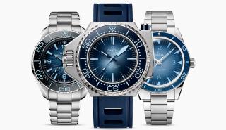 Η OMEGA κυκλοφορεί 8 νέα «Summer Blue» ρολόγια για τα 75 χρόνια του Seamaster