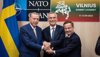 O Ερντογάν έδωσε το «πράσινο φως» για την ένταξη της Σουηδίας στο NATO