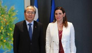 Συνάντηση Κεφαλογιάννη με τον Κινέζο πρέσβη στην Ελλάδα