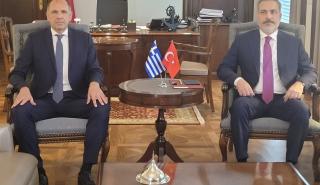 Ολοκληρώθηκε η συνάντηση Γεραπετρίτη - Φιντάν στην Άγκυρα: «Να χτίσουμε πάνω σε όσα μας ενώνουν»