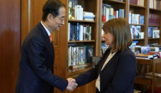 Οι ιστορικοί δεσμοί Ελλάδας-Κορέας στο επίκεντρο της συνάντησης της ΠτΔ με τον πρωθυπουργό της Κορέας
