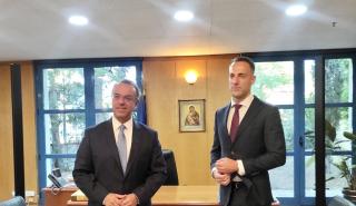 Σταϊκούρας: Συνάντηση με τον επικεφαλής της Κοινότητας Μεταφορών Δυτικών Βαλκανίων, Matej Zakonjsek