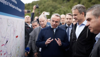Eπίσκεψη Μητσοτάκη στο εργοτάξιο του αυτοκινητόδρομου Μπράλος - Άμφισσα, ξεκίνησαν οι εργασίες