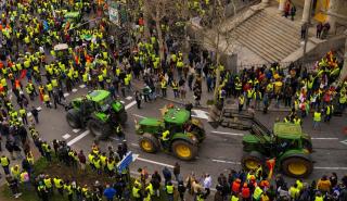 Ισπανία: Χιλιάδες αγρότες διαδήλωσαν στη Μαδρίτη