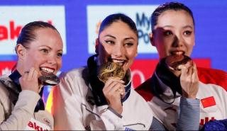 Στην κορυφή του κόσμου η Πλατανιώτη - Χρυσό στην καλλιτεχνική κολύμβηση