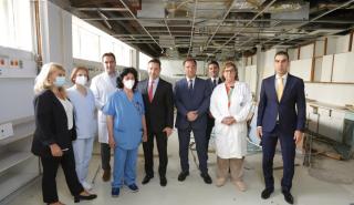 Επίσκεψη Γεωργιάδη στον Ευαγγελισμό για επιθεώρηση του έργου κατασκευής 32 κλινών ΜΕΘ