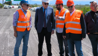 Αυτοψία Ταχιάου στη σήραγγα Κατερίνης και στη Γέφυρα Αξιού