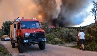 Πυρκαγιά σε εξέλιξη κοντά στη Σαγιάδα Θεσπρωτίας – Μήνυμα του 112 στους κατοίκους της περιοχής