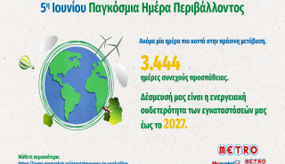 METRO: 3.444 ημέρες συνεχούς προσπάθειας προς την πράσινη μετάβαση!