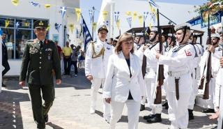 Επίσκεψη της Κατερίνας Σακελλαροπουλου στην Κάσο