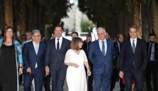 Προεδρικά ενσταντανέ στον Κήπο της Προεδρίας της Δημοκρατίας - Οι πρώην κι οι επόμενοι