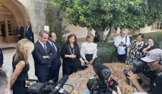 Στο προεδρικό μέγαρο της Λευκωσίας ο Κυριάκος Μητσοτάκης