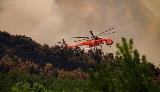 Σε εξέλιξη πυρκαγιά σε δύσβατη περιοχή στο όρος Παγγαίο