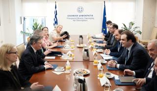 Πιερρακάκης - Ντόναχιου: H Ελλάδα καταγράφει αξιοσημείωτη πρόοδο - Να περιφρουρήσουμε την ενότητα της ΕΕ