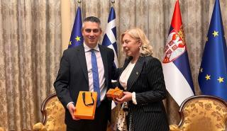 Συνάντηση Δήμα με τη Σέρβα ομόλογό του στο Βελιγράδι