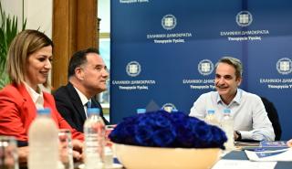 Επίσκεψη του πρωθυπουργού Κυρ. Μητσοτάκη στο Υπουργείο Υγείας