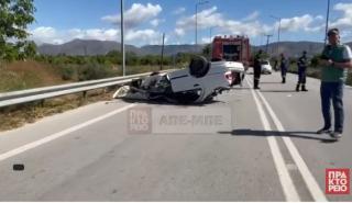 Τροχαίο δυστύχημα στην εθνικη οδό Ναυπλίου- Μυκηνών με σοβαρούς τραυματισμούς