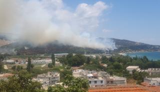Καβάλα: Θετικά εξελίσσεται η κατάσβεση της πυρκαγιάς στην Καβάλα