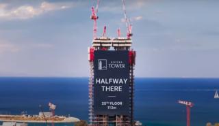 Ελληνικό: Έφτασε στα μισά ο ουρανοξύστης Riviera Tower