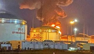 Ρωσία: Πυρκαγιά σε διυλιστήριο από ουκρανική επίθεση με μη επανδρωμένα αεροσκάφη