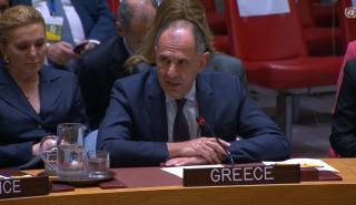 Γεραπετρίτης στο ΣΑ του ΟΗΕ: Η Ελλάδα υπέρ της λύσης των δύο κρατών