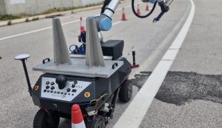 Ρομποτικό σύστημα με ΑΙ εκτελεί εργασίες στην Ολυμπία Οδό
