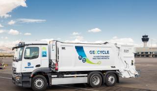 Όμιλος Ηρακλής: Η Geocycle Ελλάς φέρνει το πρώτο της ηλεκτρικό απορριμματοφόρο στον ΔΑΑ