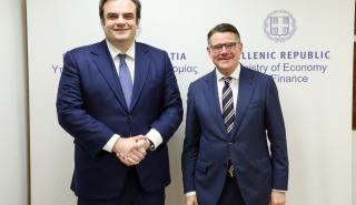 Συνάντηση Πιερρακάκη με τον πρωθυπουργό του ομόσπονδου κρατιδίου της Έσσης, Boris Rhein